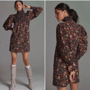 Plenty by Tracy Reese Smocked Floral Mini Dress
